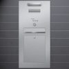 letterbox stainless steel mit Klingeltaster und Sprechanlage