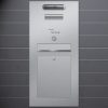 letterbox stainless steel gebürstet mit Türklingel LED