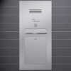 letterbox stainless steel gebürstet mit Türklingel und Sprechanlage