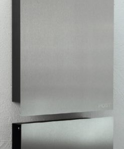 stainless steelbriefkasten und Zeitungsbox mit Beschriftung Wandmontage