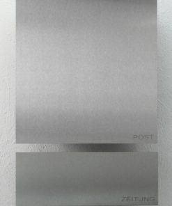 stainless steelbriefkasten und Zeitungsbox mit Beschriftung Wandmontage