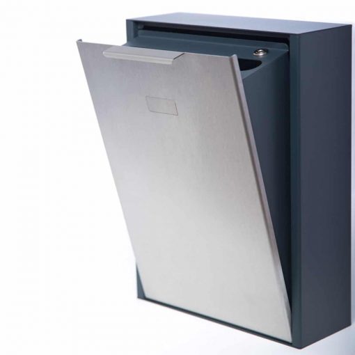 letterbox stainless steel RAL 7016