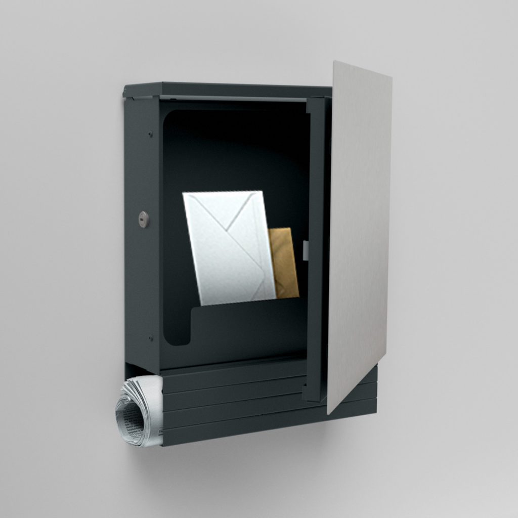 stainless steel letterbox - B1 Light Steel | z-e-d.eu