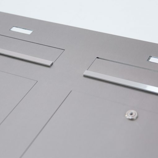 letterbox flush-mount stainless steel 2 Familienhaus