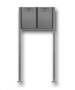 letterbox stainless steel B4 Small Mehrfamilienanlage 2 horizontally