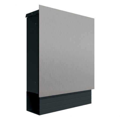 letterbox stainless steel anthracite newspaper compartment Wandmontage