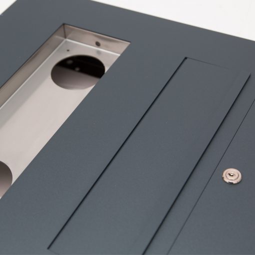 letterbox anthrazit flush-mount RAL 7016 stainless steel GIRA106