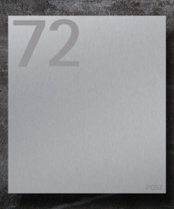 letterbox stainless steel Hausnummer Beschriftung Wandmontage