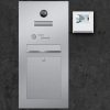 letterbox stainless steel Video Innensprechstelle Namensbeschriftung Klingeltaster flush-mount