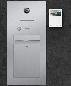 letterbox stainless steel Video Innensprechstelle Wifi Namensbeschriftung Klingeltaster flush-mount