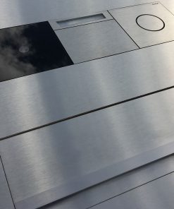 letterbox Designbriefkasten stainless steel flush-mount Gira 106