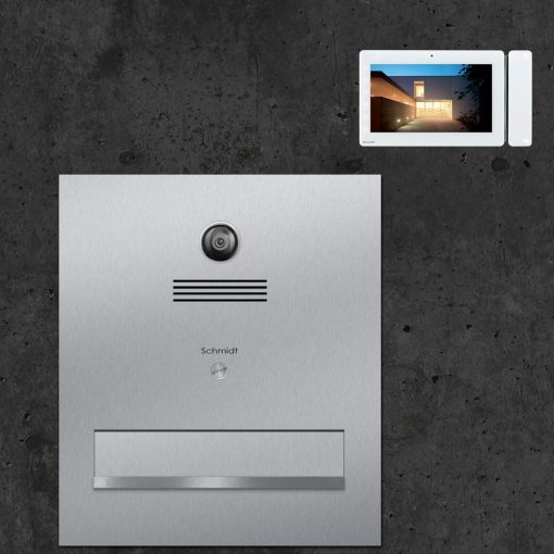letterbox stainless steel Durchwurf Video Innensprechstelle Türsprechanlage Kamera