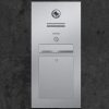 letterbox stainless steel Gira Klingeltaster Beschriftung flush-mount