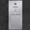 letterbox stainless steel Gira Klingeltaster Beschriftung flush-mount