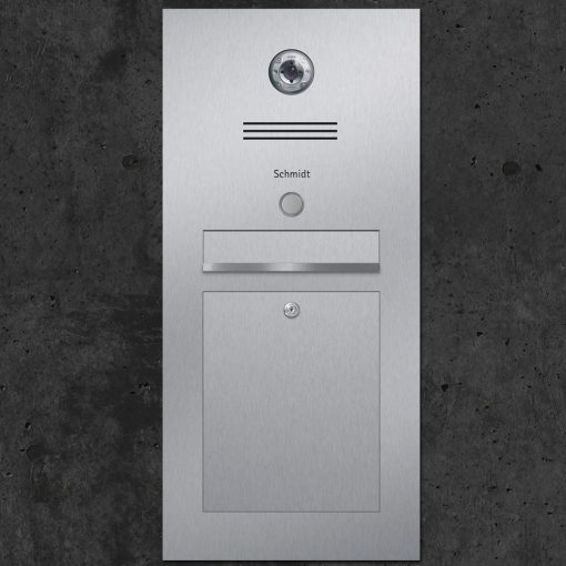 letterbox stainless steel Gira Klingeltaster Beschriftung flush-mount