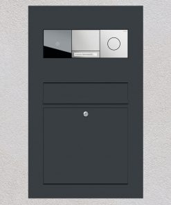 letterbox stainless steel anthracite RAL7016 Gira 106