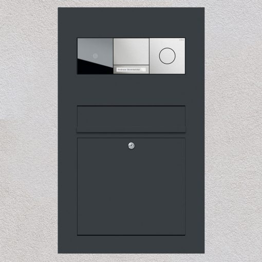 letterbox stainless steel anthracite RAL7016 Gira 106