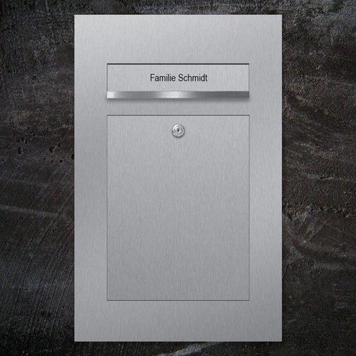 letterbox stainless steel flush-mount Beschriftung - B3 - Beschriftung Klappe