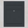 letterbox stainless steel anthracite flush-mount